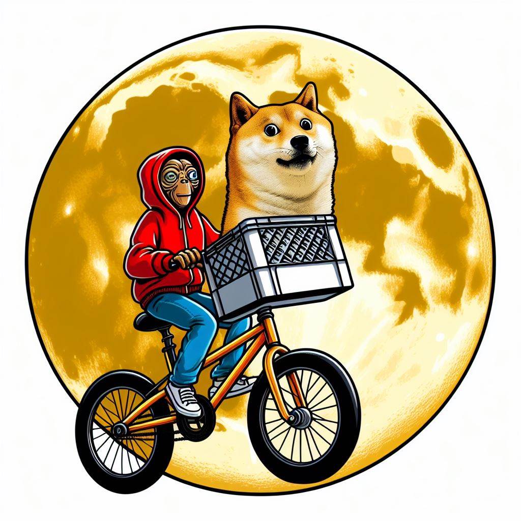 Doge on a bike